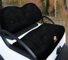 Cart Logic Onyx Black Lux Plush Golf Cart Seat Cover Set