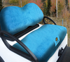 Cart Logic Ocean Blue Lux Plush Golf Cart Seat Cover Set